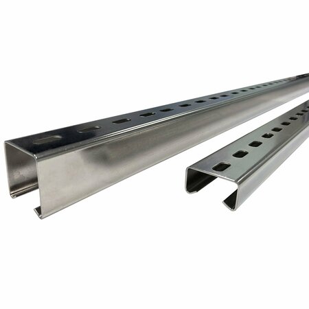 ELECTRIDUCT Stainless Steel C Profile Slotted Framing STRUT 41mm x 41mm x 1.5mm, One Sided Slotted, L:1500mm SPS-ACD-41-41-15-SS304-5FT